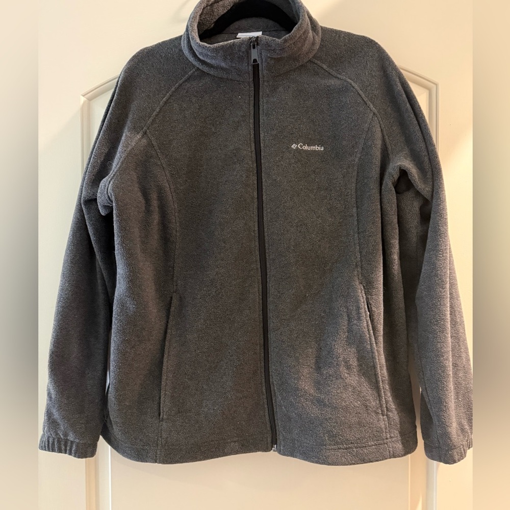 Columbia Women’s Dark Gray Full-Zip Fleece Jacket